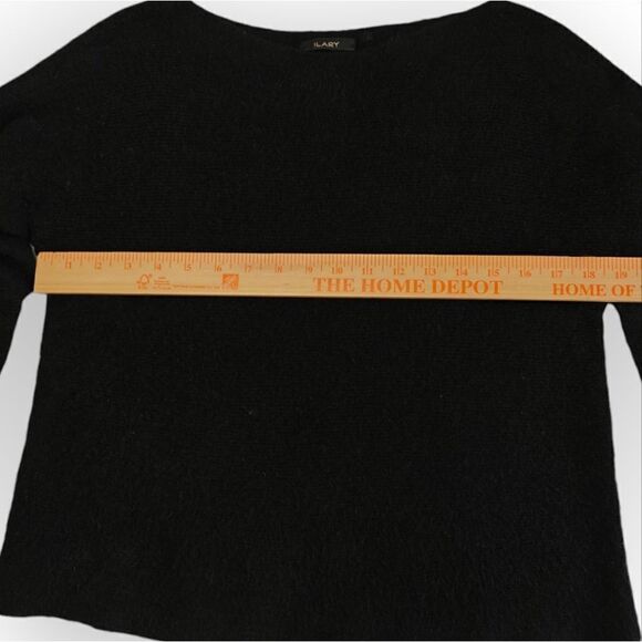 ILARY ITALY black classic viscose blend sweater size M - Picture 4 of 6
